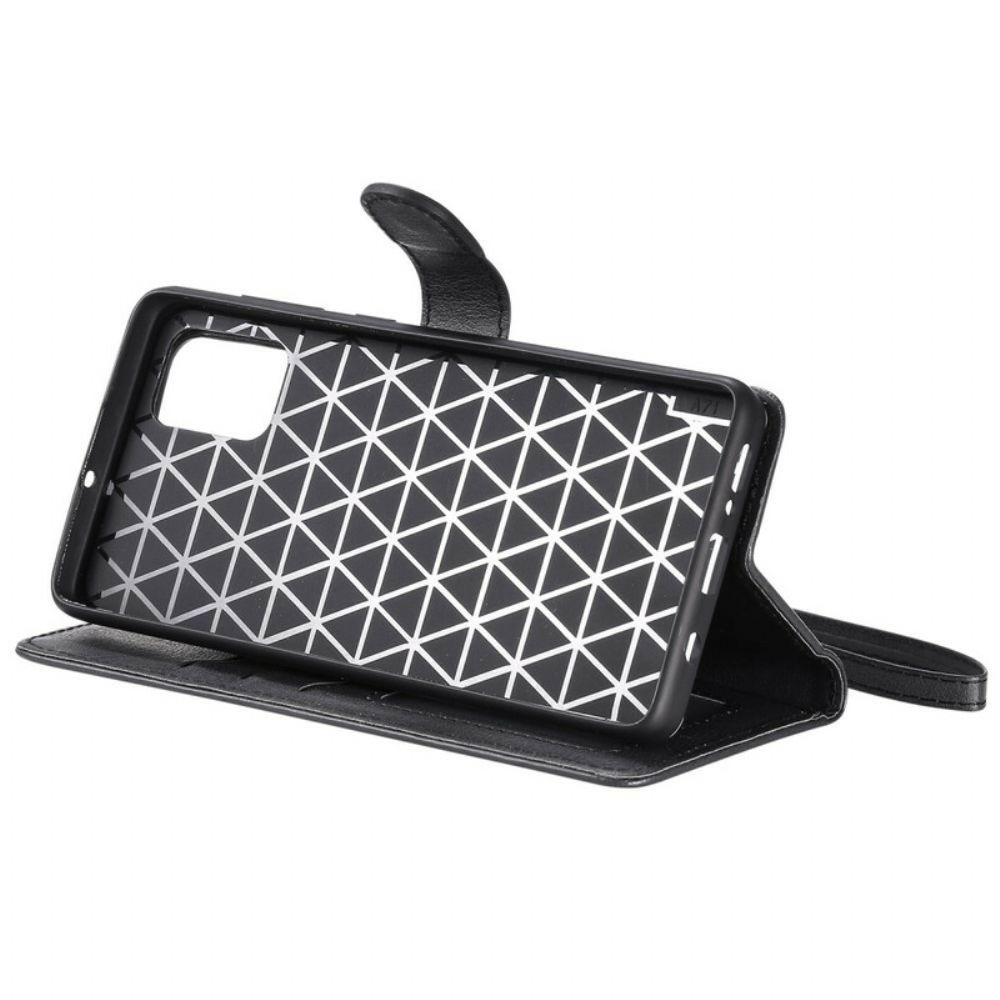 Telefoonhoesje Leren Hoesje voor Samsung Galaxy A71 Afneembaar En Lanyard