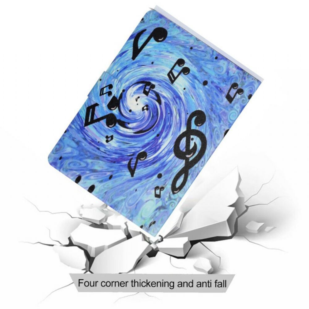 Flip Case voor Samsung Galaxy Tab A7 Lite Muzieknoten