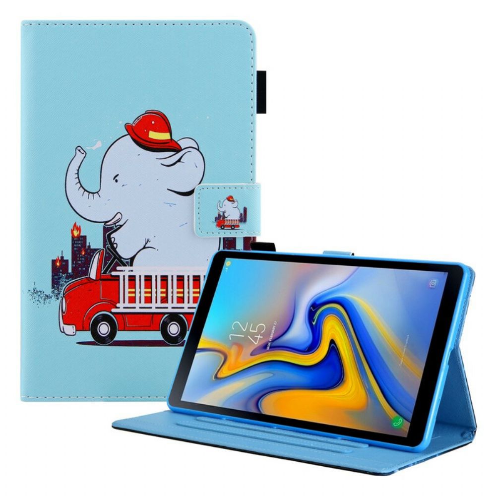 Folio-hoesje voor Samsung Galaxy Tab A7 Lite Olifant Brandweerman