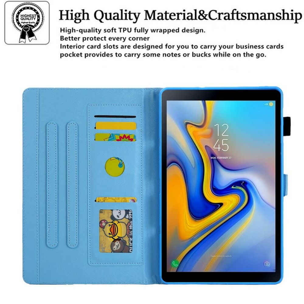 Folio-hoesje voor Samsung Galaxy Tab A7 Lite Zonsondergang Eiffeltoren