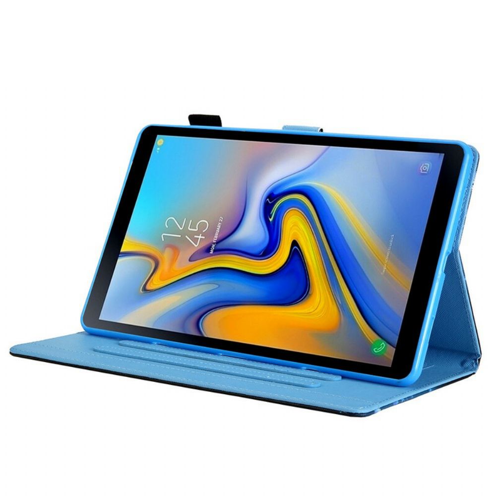 Folio-hoesje voor Samsung Galaxy Tab A7 Lite Zonsondergang Eiffeltoren