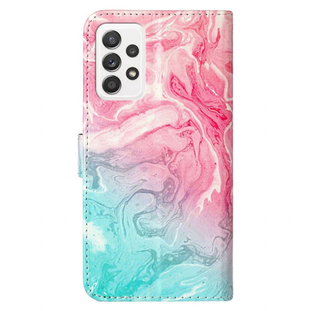 Flip Case voor Samsung Galaxy A53 5G De Marmeren Stijl