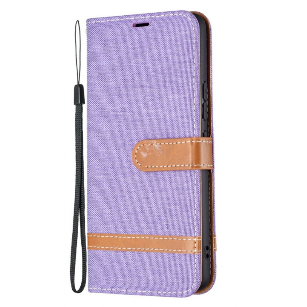 Folio-hoesje voor Samsung Galaxy A53 5G Met Ketting Band Met Stof En Leereffect