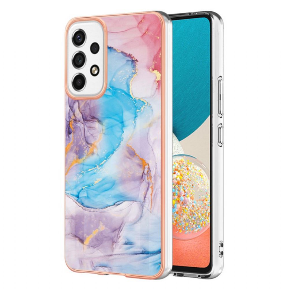 Hoesje voor Samsung Galaxy A53 5G Geweigerd Marmer