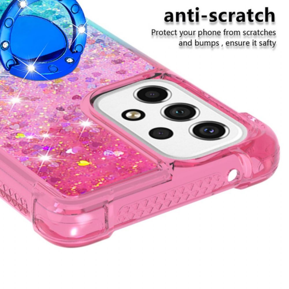 Hoesje voor Samsung Galaxy A53 5G Glitter Ring-ondersteuning