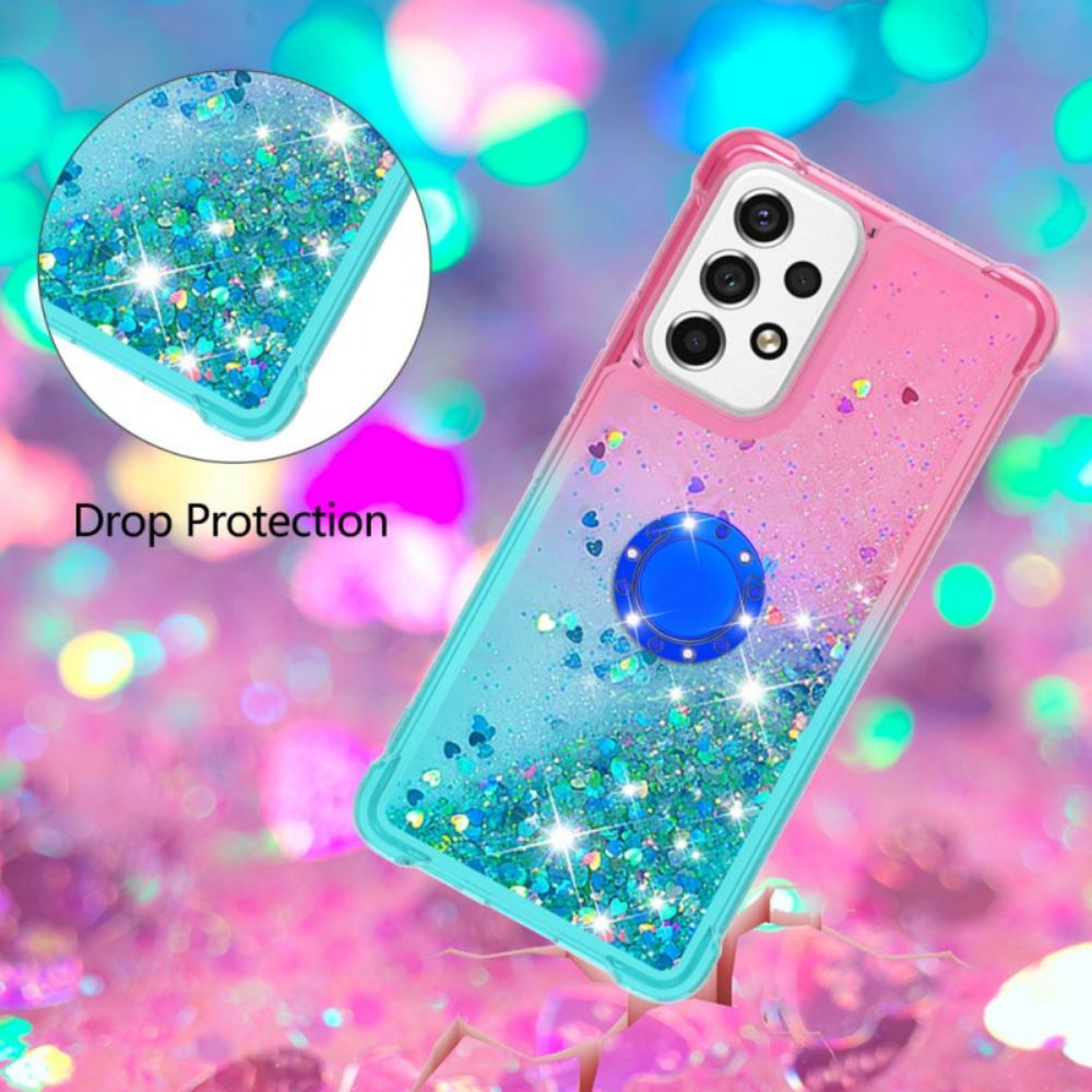 Hoesje voor Samsung Galaxy A53 5G Glitter Ring-ondersteuning