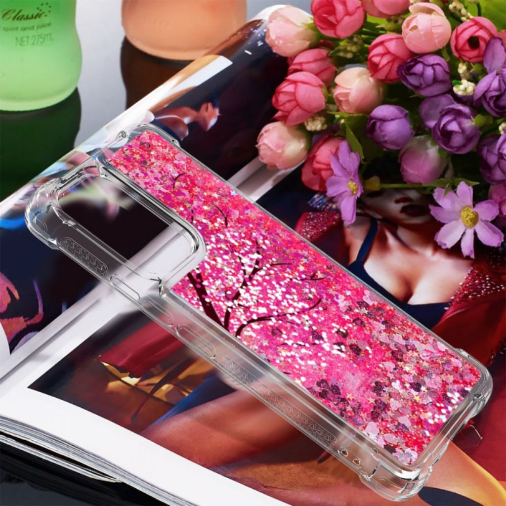 Hoesje voor Samsung Galaxy A53 5G Paillettenboom Met Koord