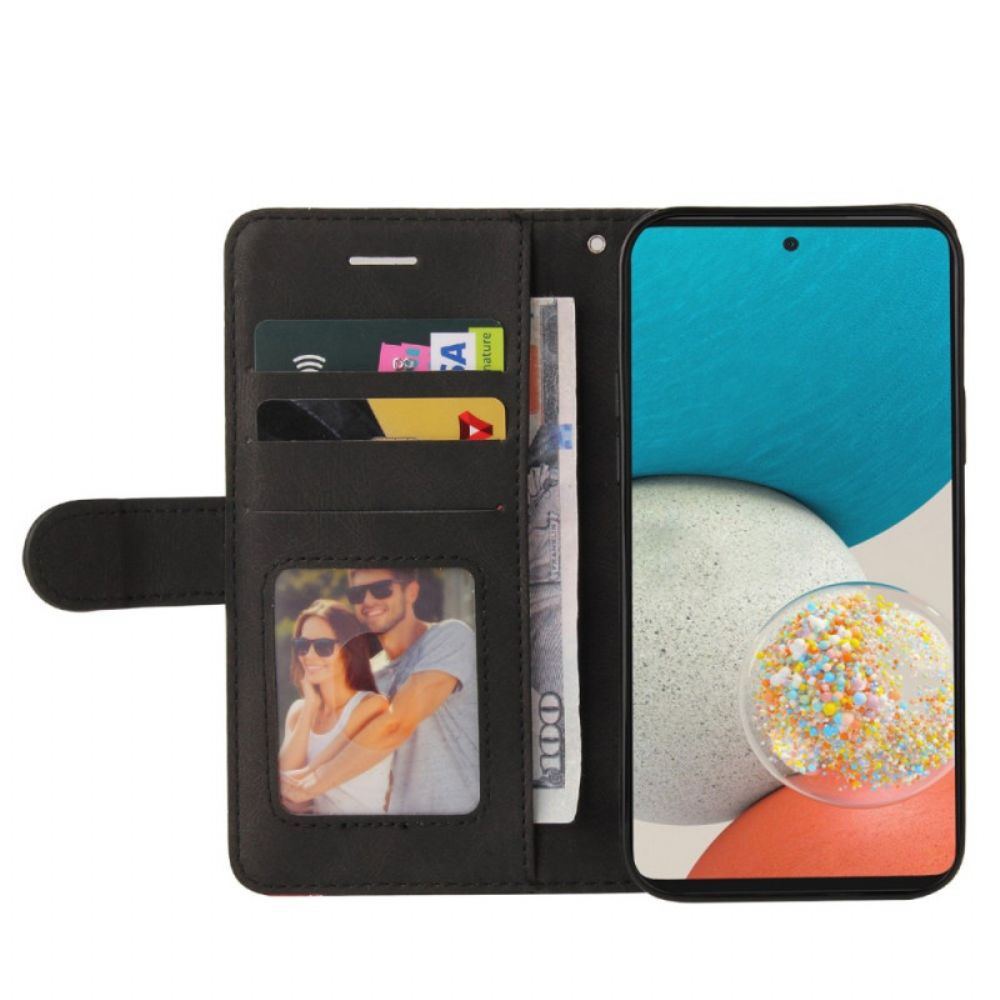 Leren Hoesje voor Samsung Galaxy A53 5G Tweekleurig