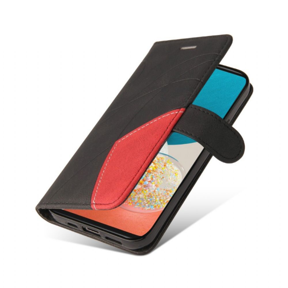Leren Hoesje voor Samsung Galaxy A53 5G Tweekleurig