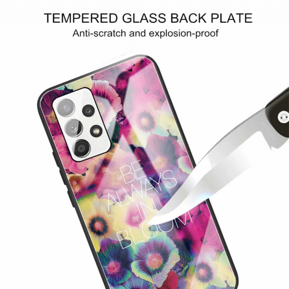 Telefoonhoesje voor Samsung Galaxy A53 5G Be Always In Bloom Gehard Glas
