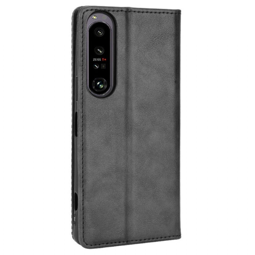 Bescherming Hoesje voor Sony Xperia 1 IV Folio-hoesje Gestileerd