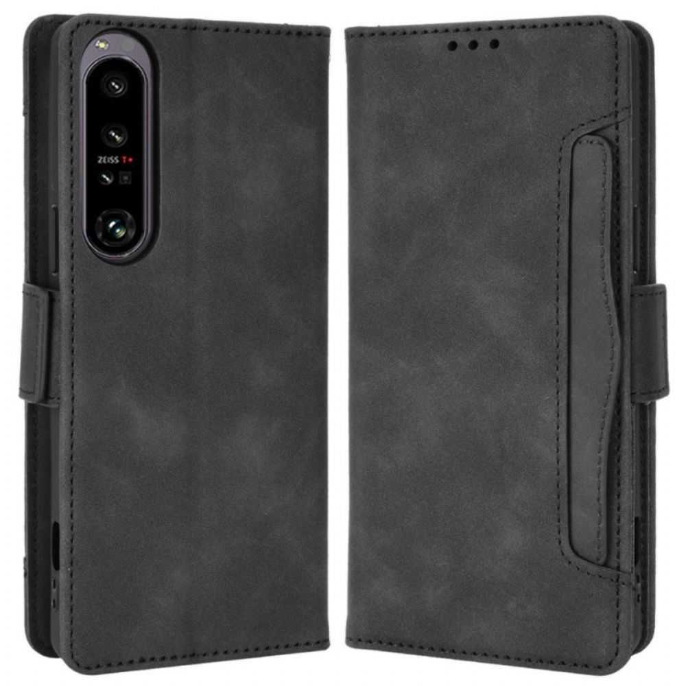 Flip Case voor Sony Xperia 1 IV Eerste Klas Multi-kaart
