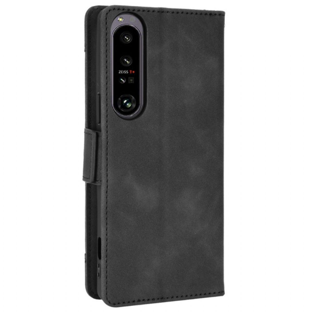 Flip Case voor Sony Xperia 1 IV Eerste Klas Multi-kaart