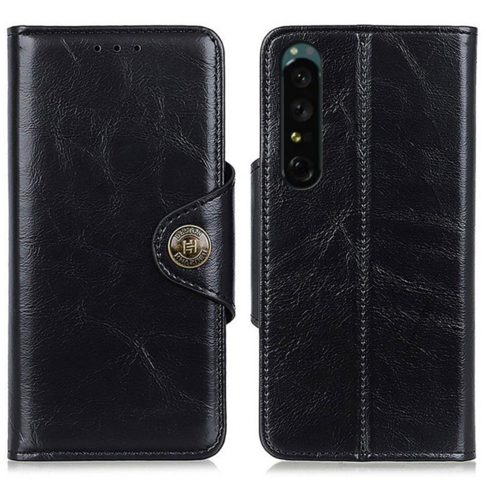 Flip Case voor Sony Xperia 1 IV Knoopsluiting