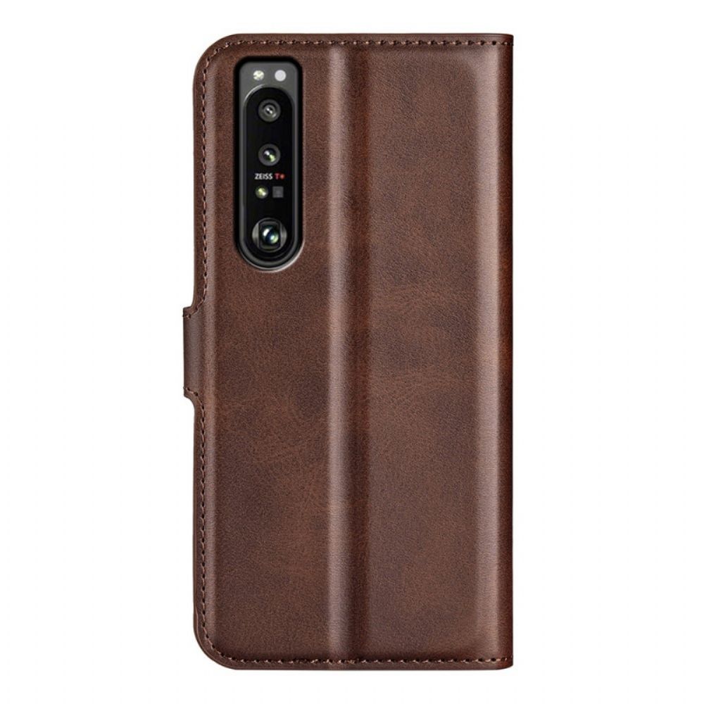 Flip Case voor Sony Xperia 1 IV Retro Leereffect