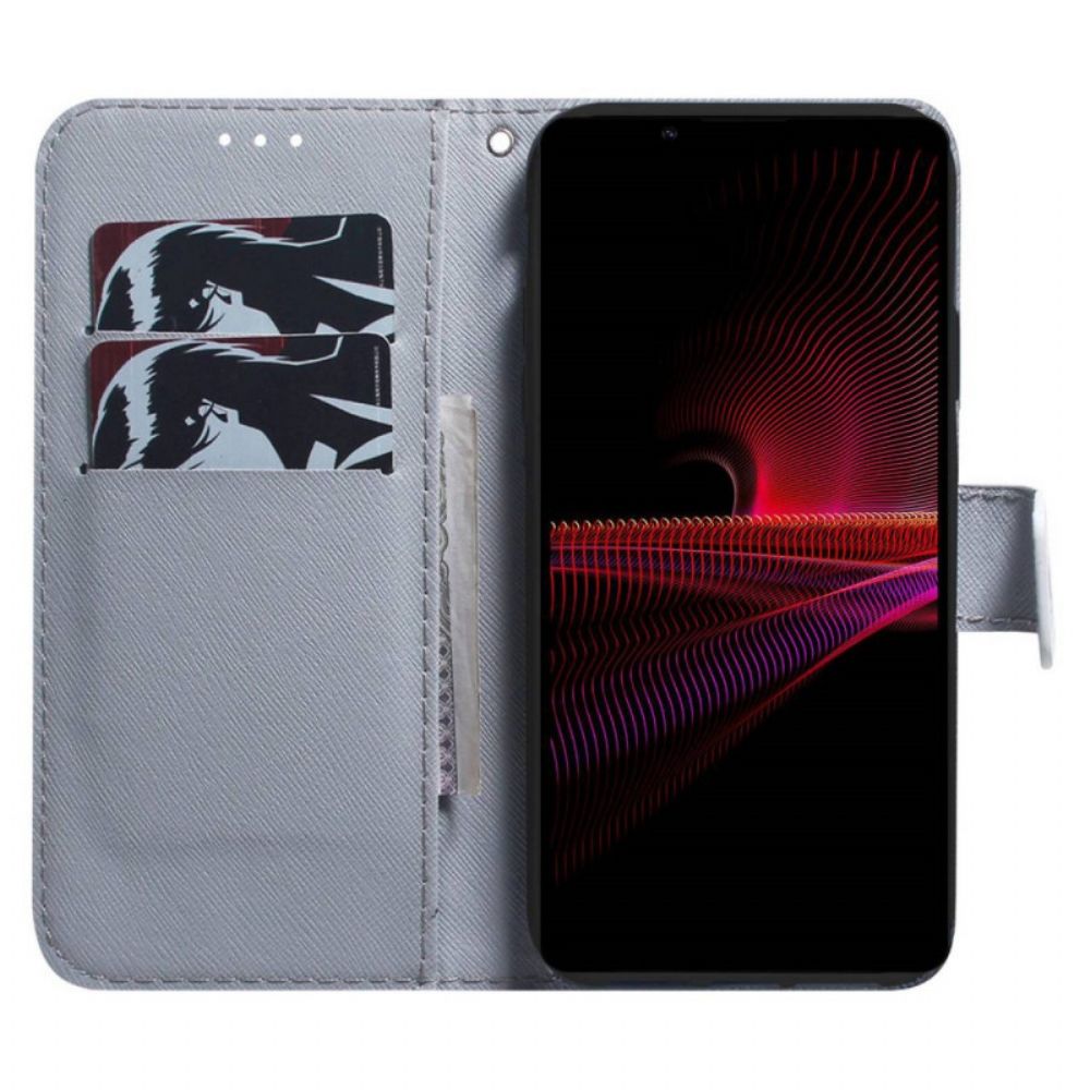 Folio-hoesje voor Sony Xperia 1 IV Aquarel Hond