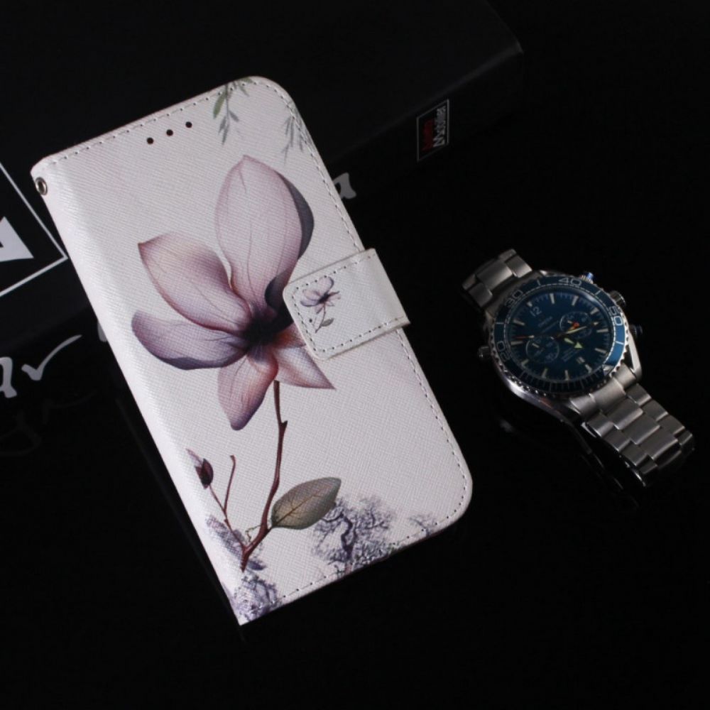 Folio-hoesje voor Sony Xperia 1 IV Vintage Roze Bloem