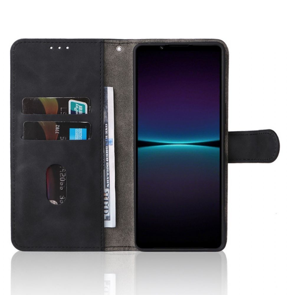 Leren Hoesje voor Sony Xperia 1 IV Met Ketting Effen Strappy