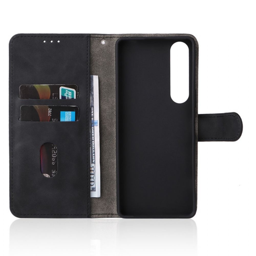 Leren Hoesje voor Sony Xperia 1 IV Met Ketting Effen Strappy
