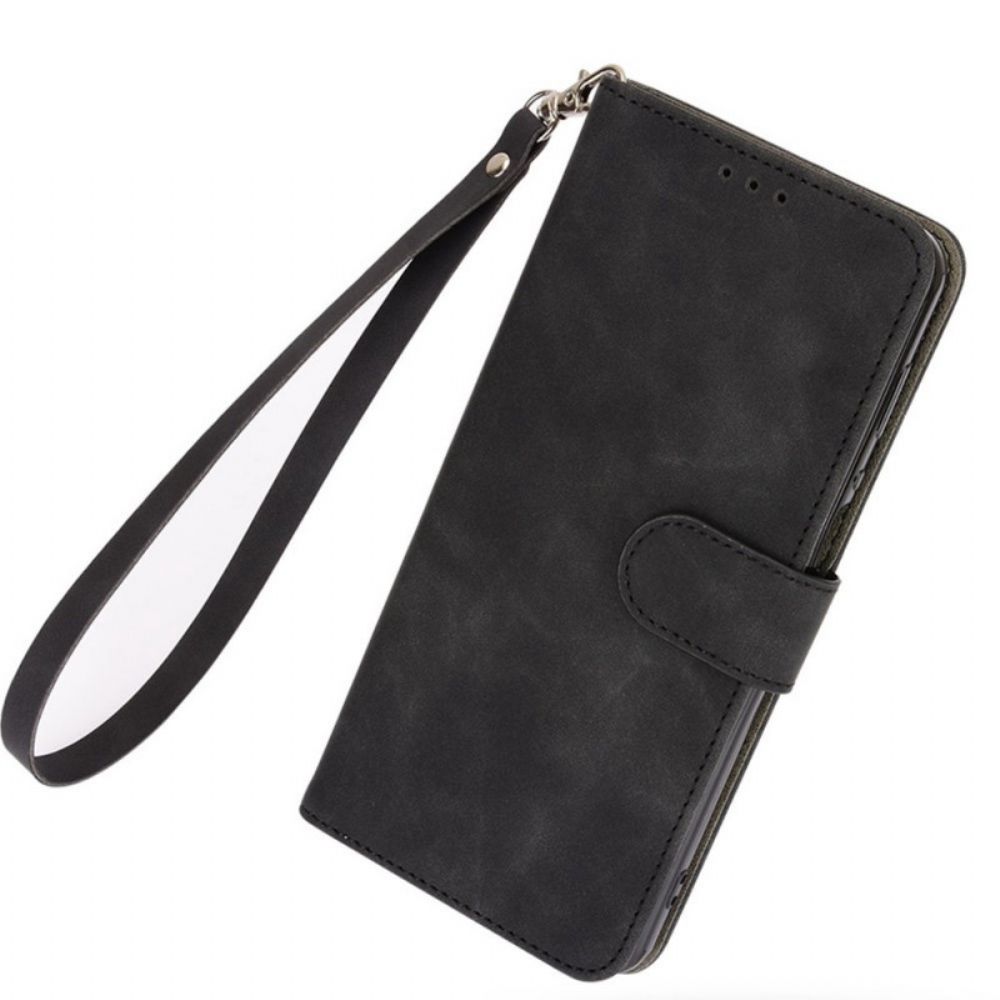 Leren Hoesje voor Sony Xperia 1 IV Met Ketting Effen Strappy