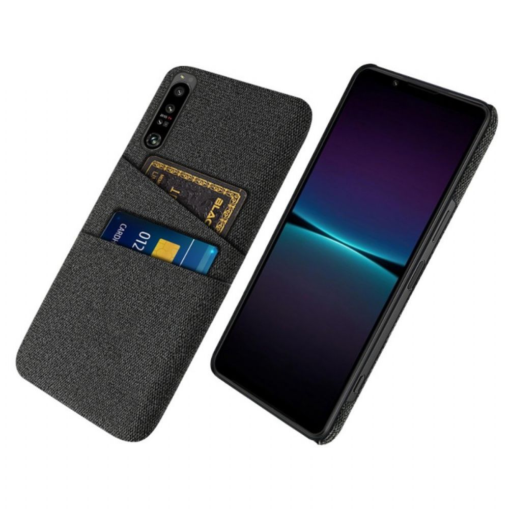 Telefoonhoesje voor Sony Xperia 1 IV Kaarthouderdoek