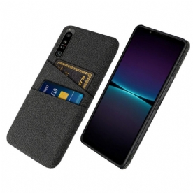Telefoonhoesje voor Sony Xperia 1 IV Kaarthouderdoek