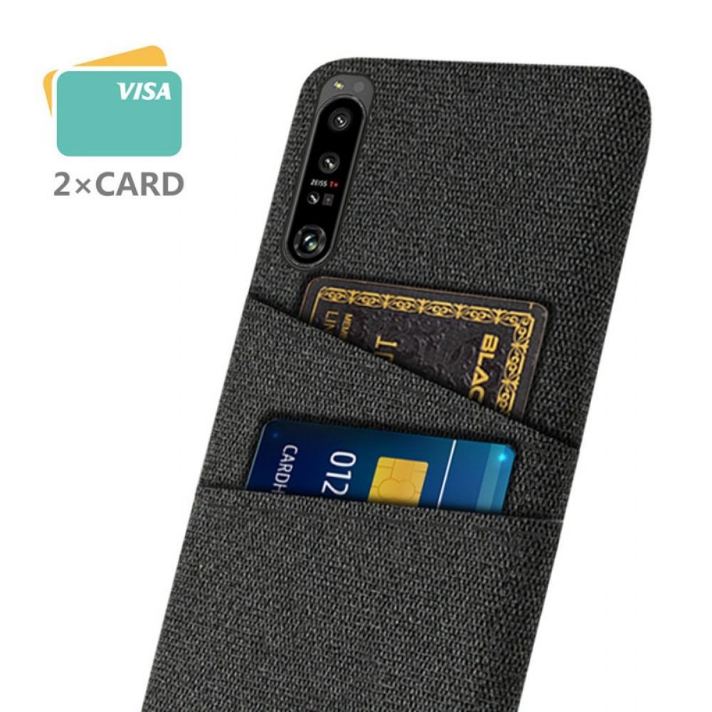 Telefoonhoesje voor Sony Xperia 1 IV Kaarthouderdoek