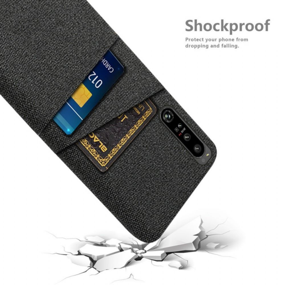 Telefoonhoesje voor Sony Xperia 1 IV Kaarthouderdoek