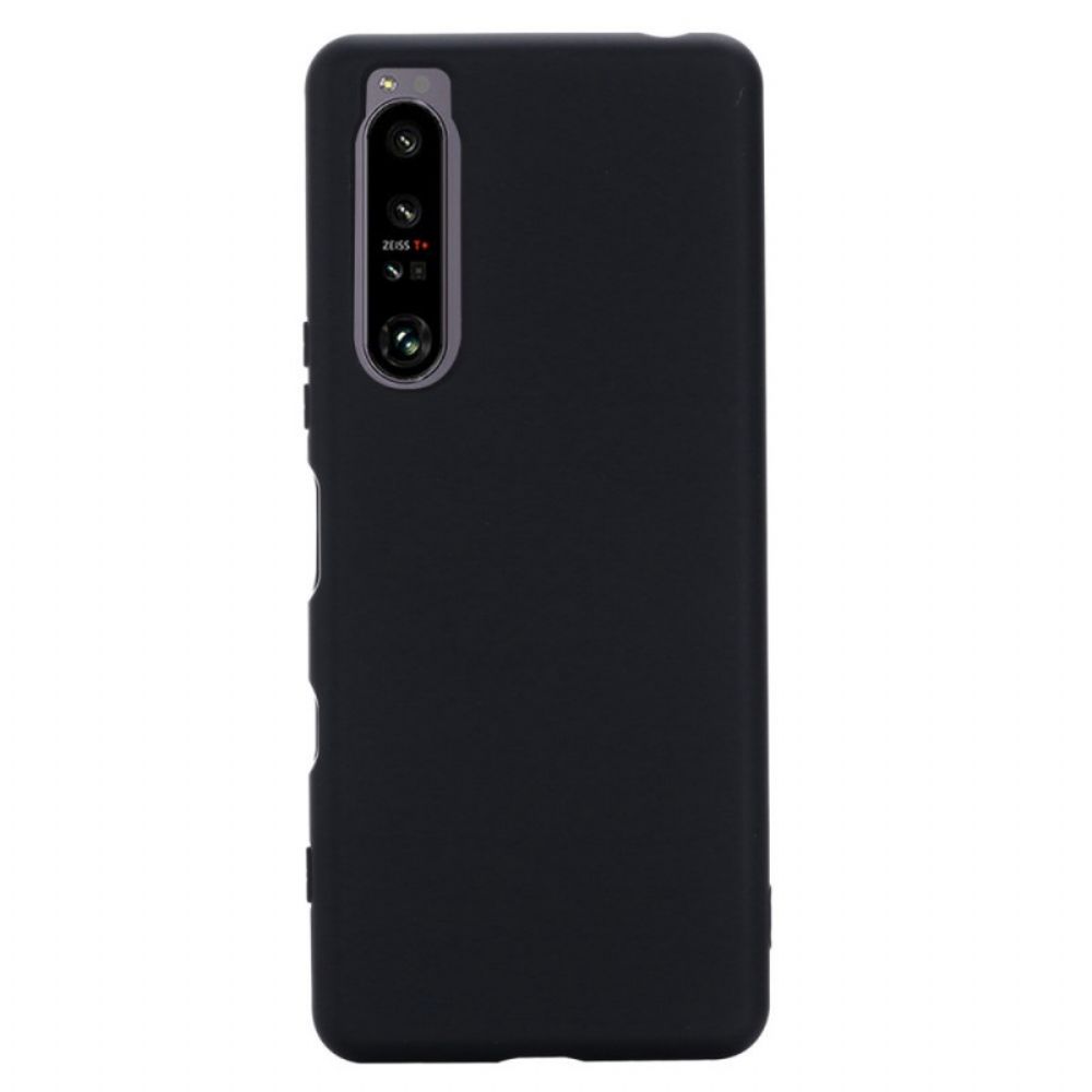 Telefoonhoesje voor Sony Xperia 1 IV Met Ketting Vloeibare Siliconen Band