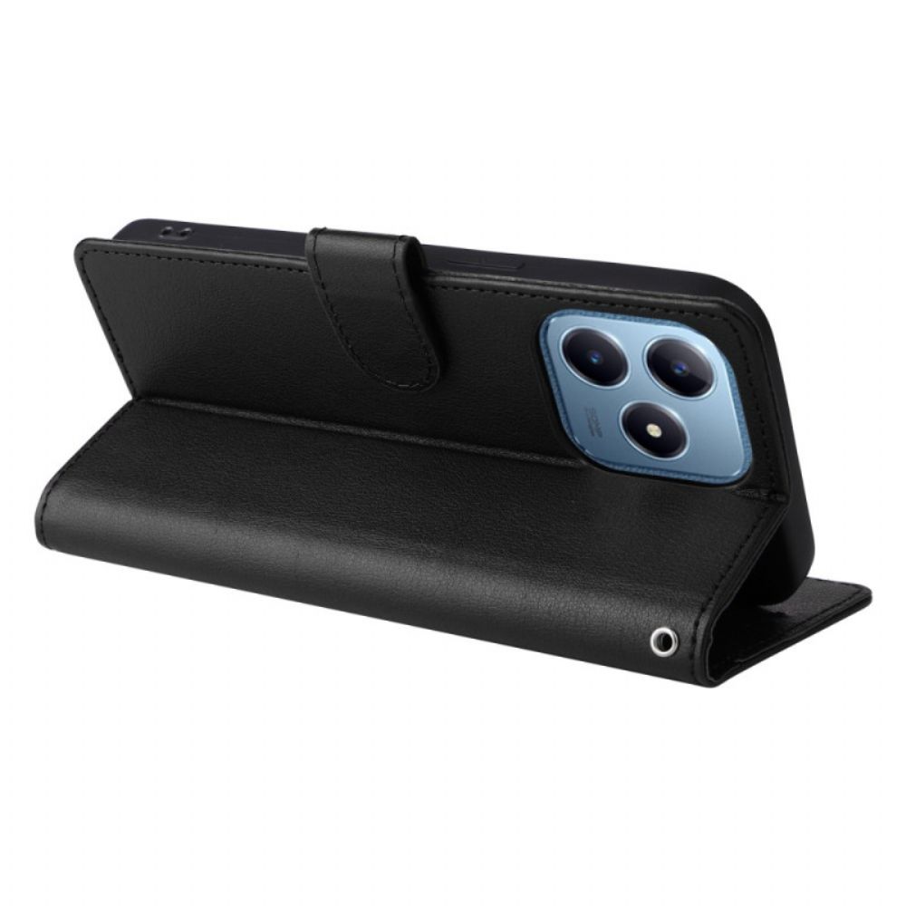 Folio-hoesje Realme C61 Effen Kunstleer