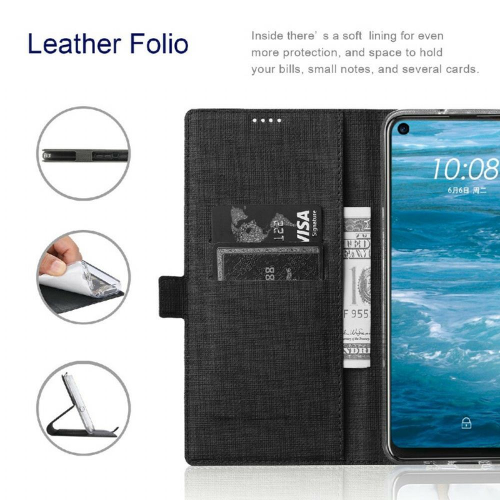 Bescherming Hoesje voor Samsung Galaxy S21 FE Folio-hoesje Getextureerd