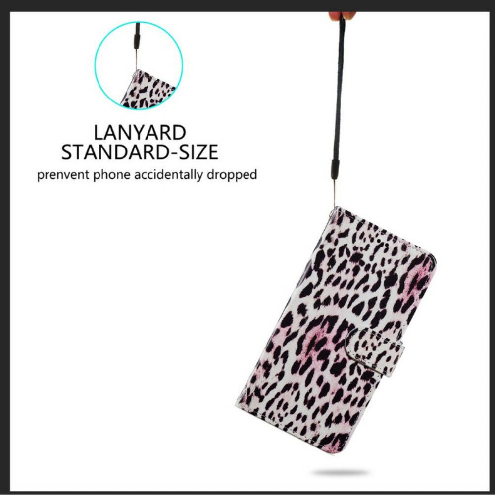 Flip Case voor Samsung Galaxy S21 FE Luipaardafdruk