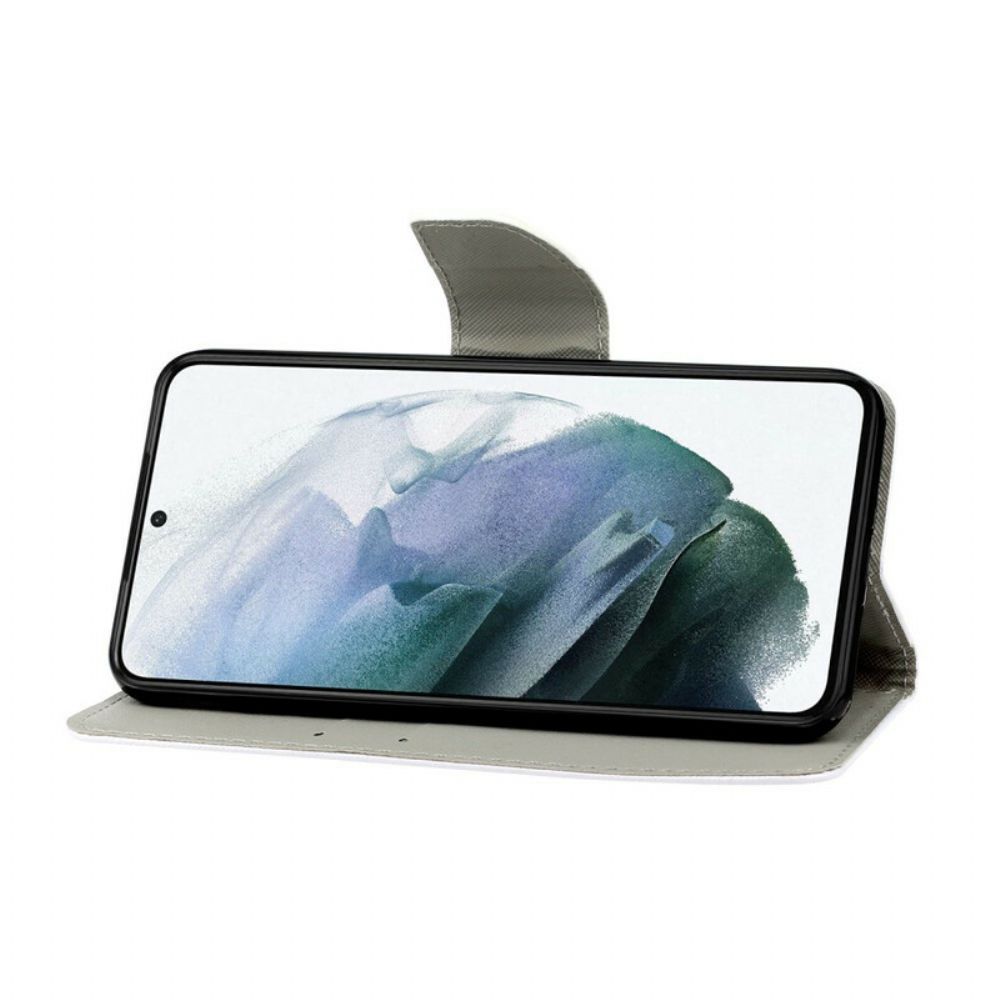 Folio-hoesje voor Samsung Galaxy S21 FE Compleet Met Draagkoord