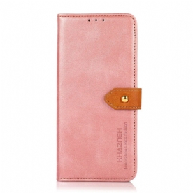 Folio-hoesje voor Samsung Galaxy S21 FE Kunstleer Met Khazneh-band