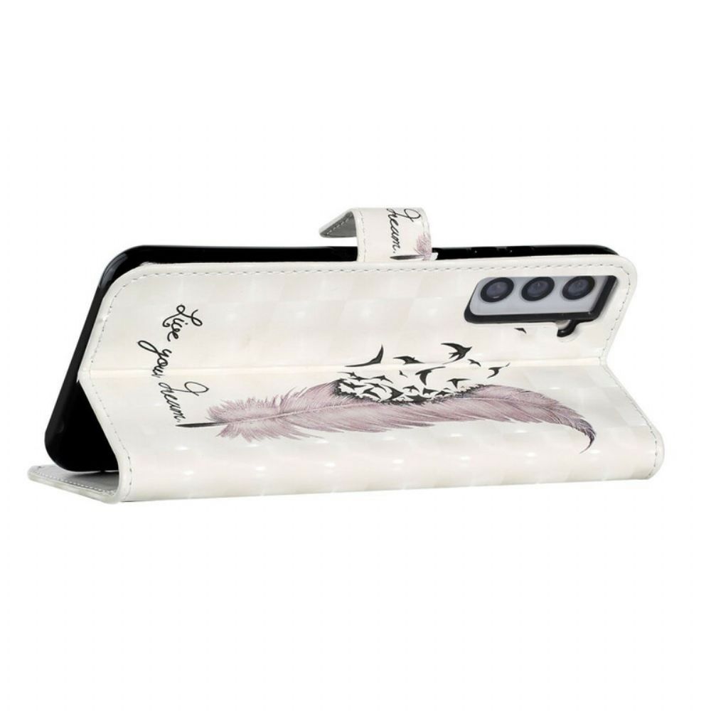 Folio-hoesje voor Samsung Galaxy S21 FE Leef Je Droom