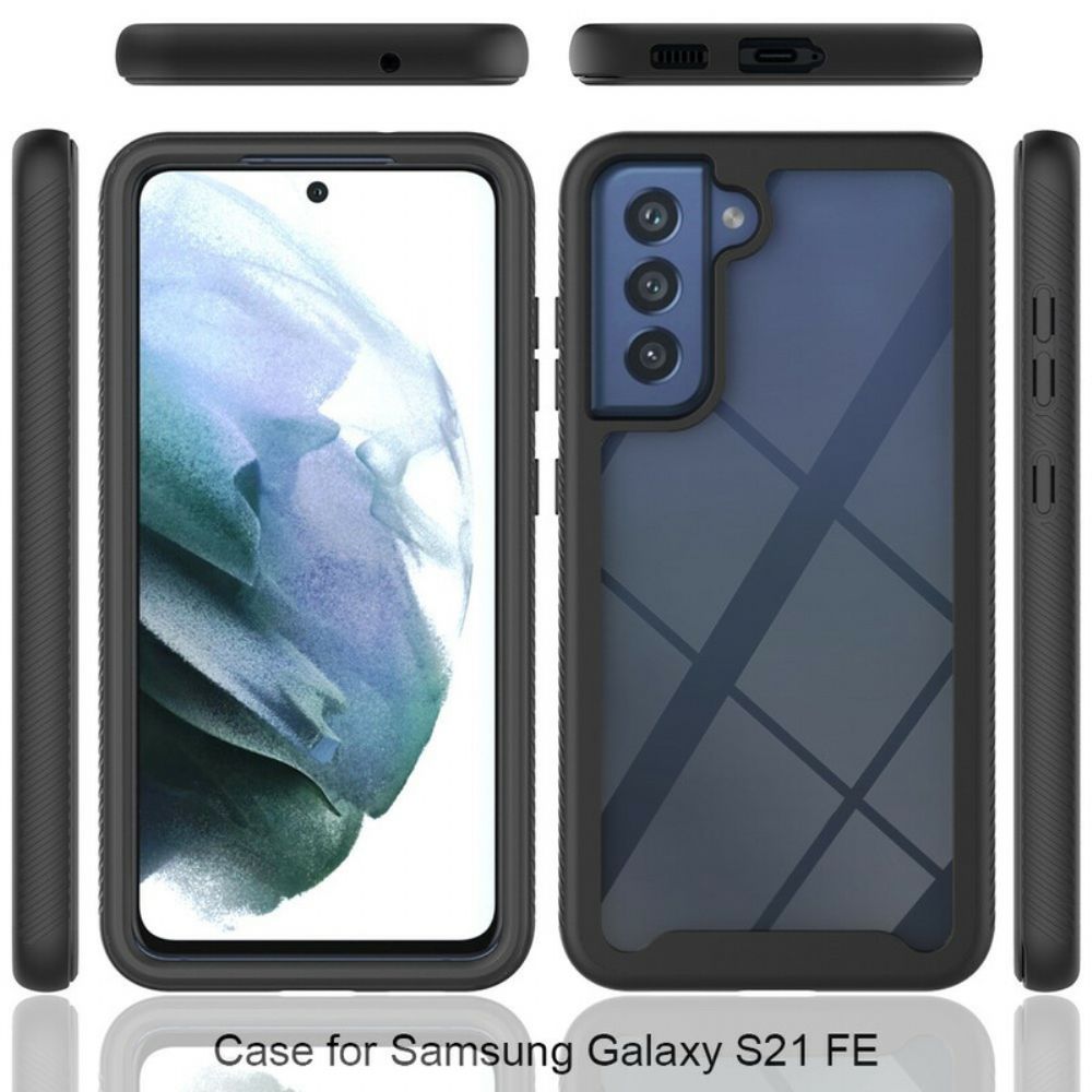 Hoesje voor Samsung Galaxy S21 FE Hybride Siliconen Randontwerp