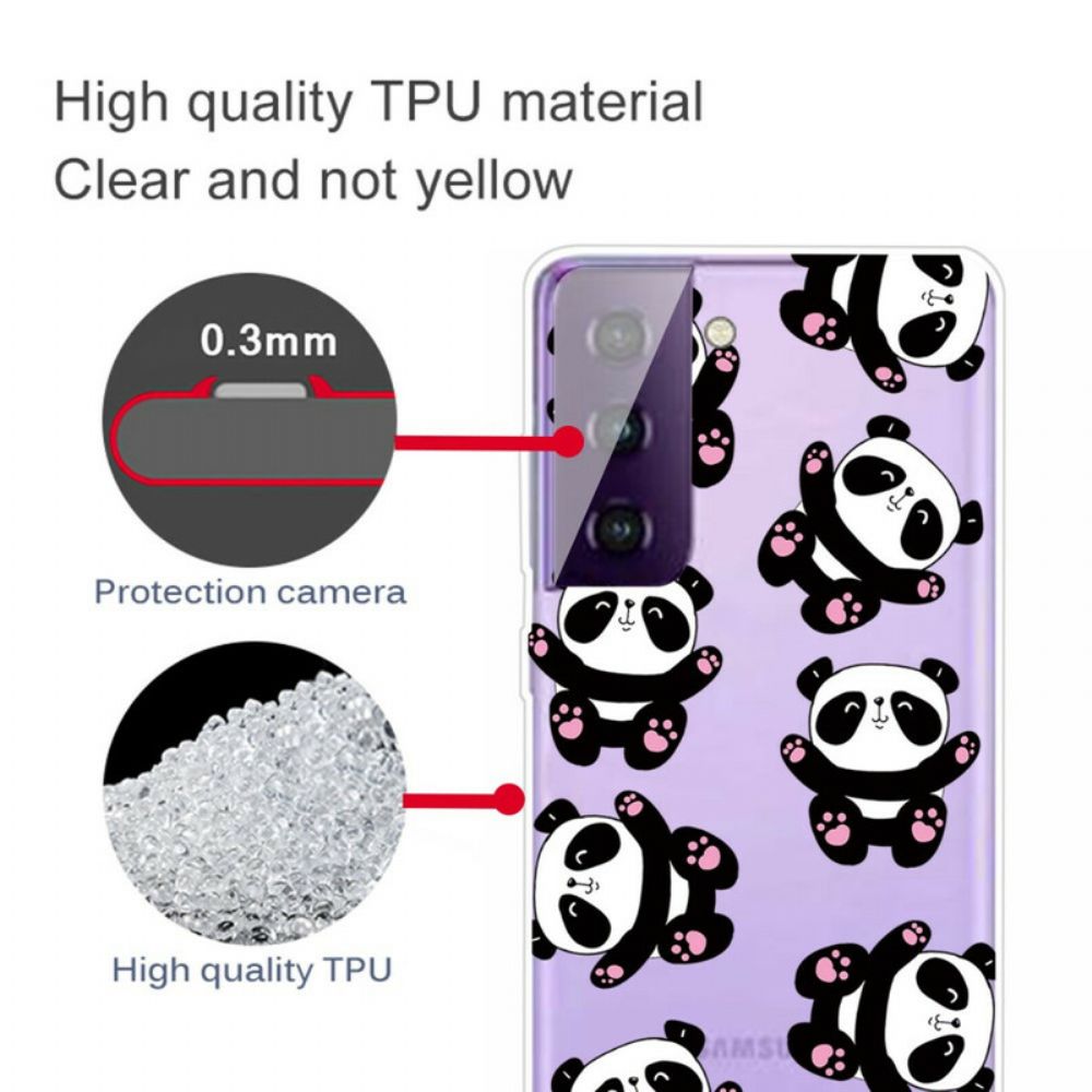 Hoesje voor Samsung Galaxy S21 FE Top Panda's Leuk