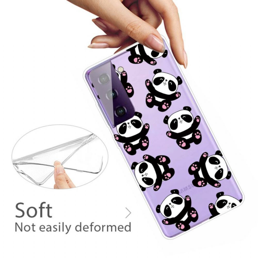 Hoesje voor Samsung Galaxy S21 FE Top Panda's Leuk