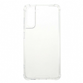 Hoesje voor Samsung Galaxy S21 FE Transparante Versterkte Hoeken