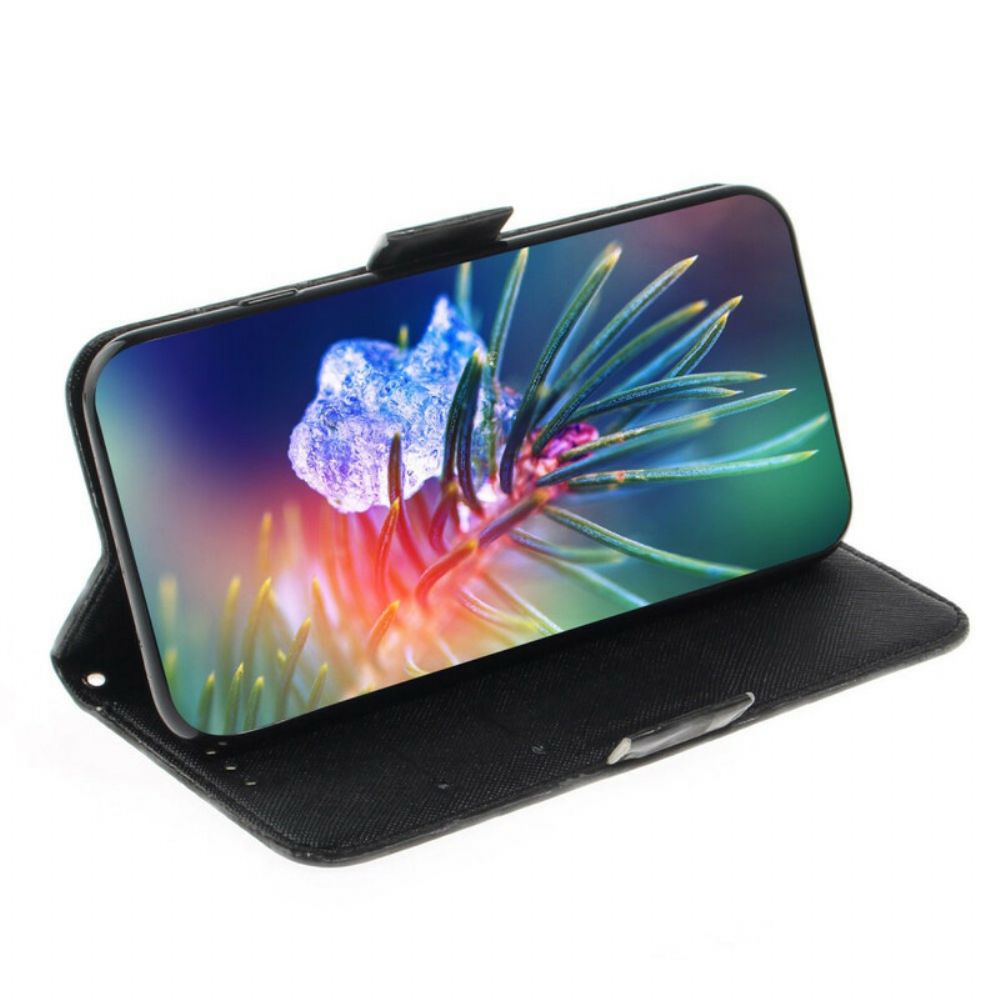 Leren Hoesje voor Samsung Galaxy S21 FE Met Ketting Thong Safari Dieren
