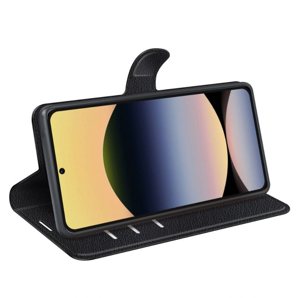 Bescherming Hoesje Xiaomi Redmi Note 14s Klassiek Lychee Kunstleer