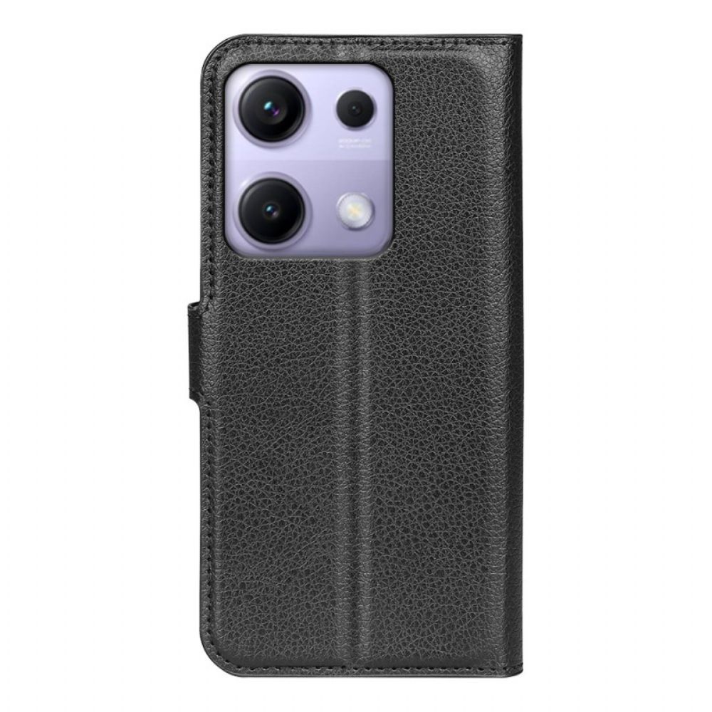 Bescherming Hoesje Xiaomi Redmi Note 14s Klassiek Lychee Kunstleer