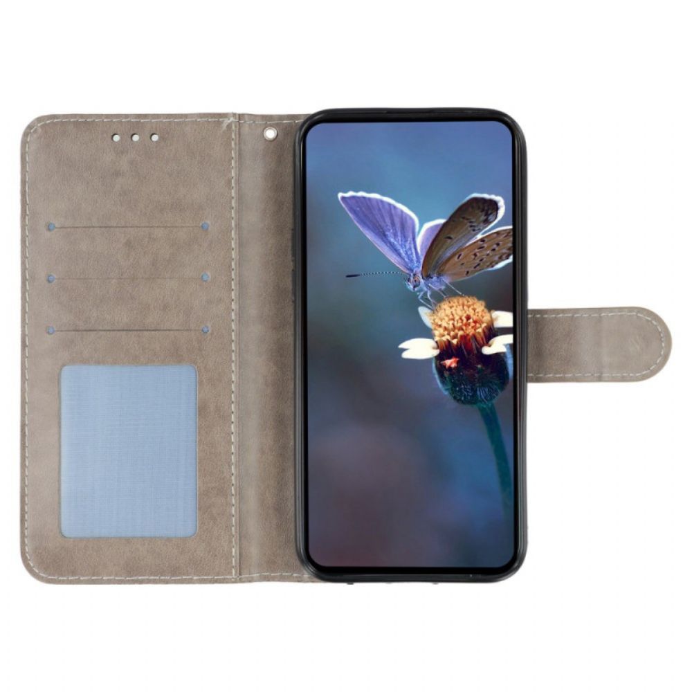 Folio-hoesje Xiaomi Redmi Note 14s Bloemenkant