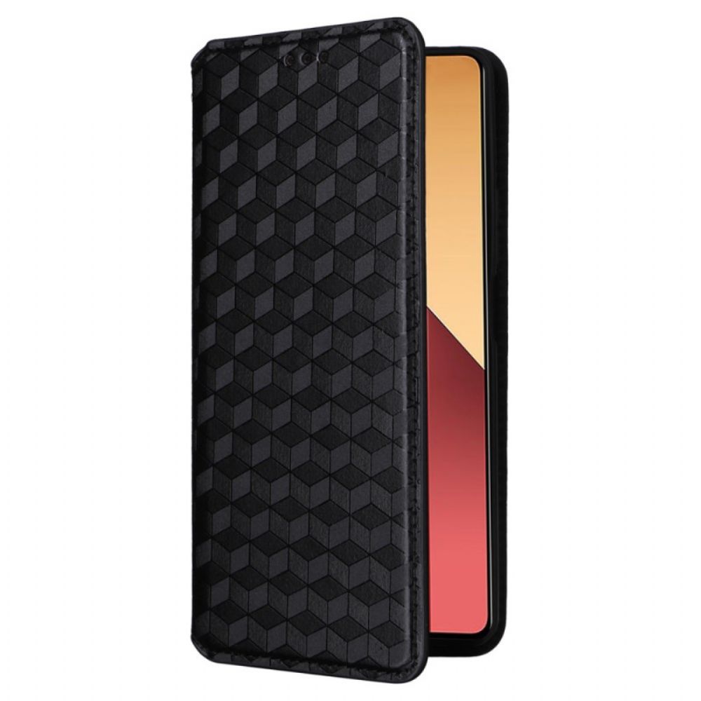 Folio-hoesje Xiaomi Redmi Note 14s Diamantpatroon Bescherming Hoesje