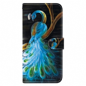 Folio-hoesje Xiaomi Redmi Note 14s Pauwenpatroon
