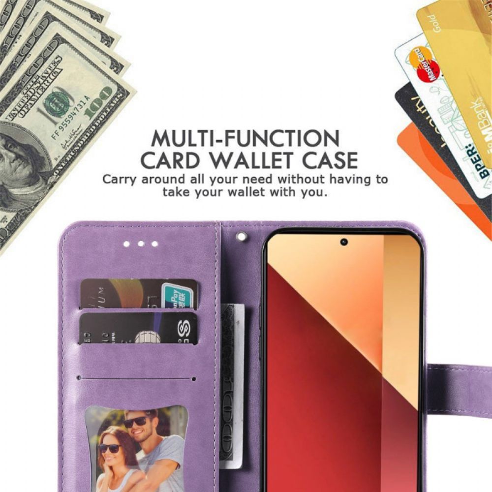 Folio-hoesje Xiaomi Redmi Note 14s Telefoonhoesje Mandala Print