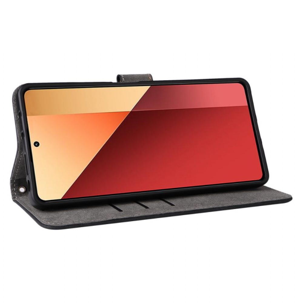 Folio-hoesje Xiaomi Redmi Note 14s Telefoonhoesje Met Polsbandje En Rfid-bescherming