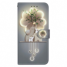 Folio-hoesje Xiaomi Redmi Note 14s Telefoonhoesje Olifanten