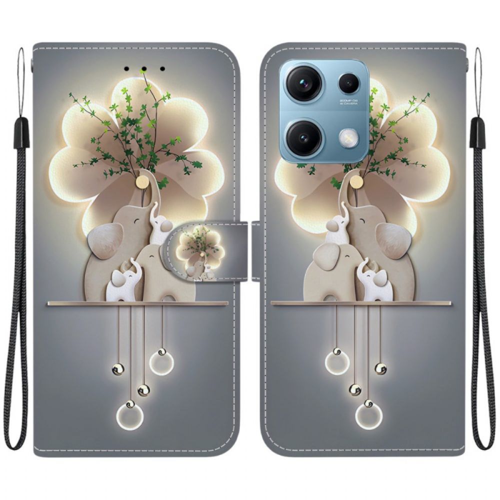 Folio-hoesje Xiaomi Redmi Note 14s Telefoonhoesje Olifanten