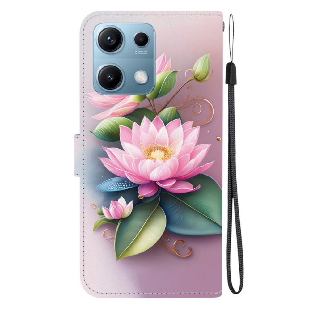 Folio-hoesje Xiaomi Redmi Note 14s Telefoonhoesje Waterlelies